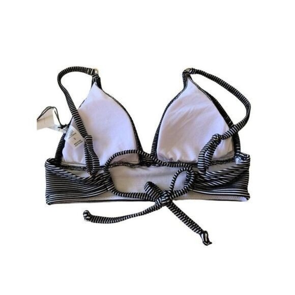 SHADE & Shore Swimsuit Bathing Suit Top Black & White Size S 4-6 NWT $23 - Picture 5 of 10